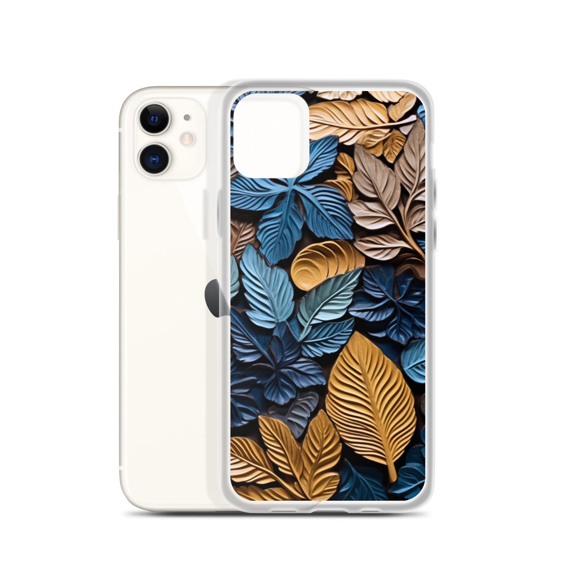 Clear Case for iPhone®, pop art, fall phone, leaves, cool phone, trending phone, leaf phone case