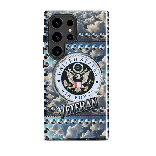 Tough case for Samsung®,Airforce Veteran iphone case, Retired veteran phone case, anutcase, Tough Case for iPhone®, military phone case,