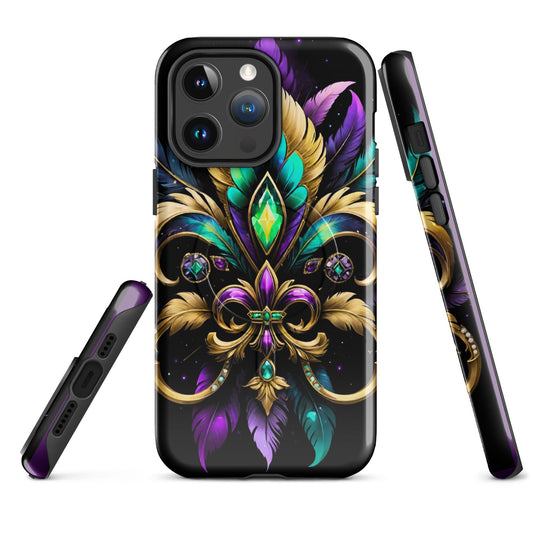 MagSafe® tough case for iPhone®, Mardi Gras cell phone Case, Mardi Gras iphone case, Mardi Gras Magsafe case, Mardi Gras Iphone 16 case,