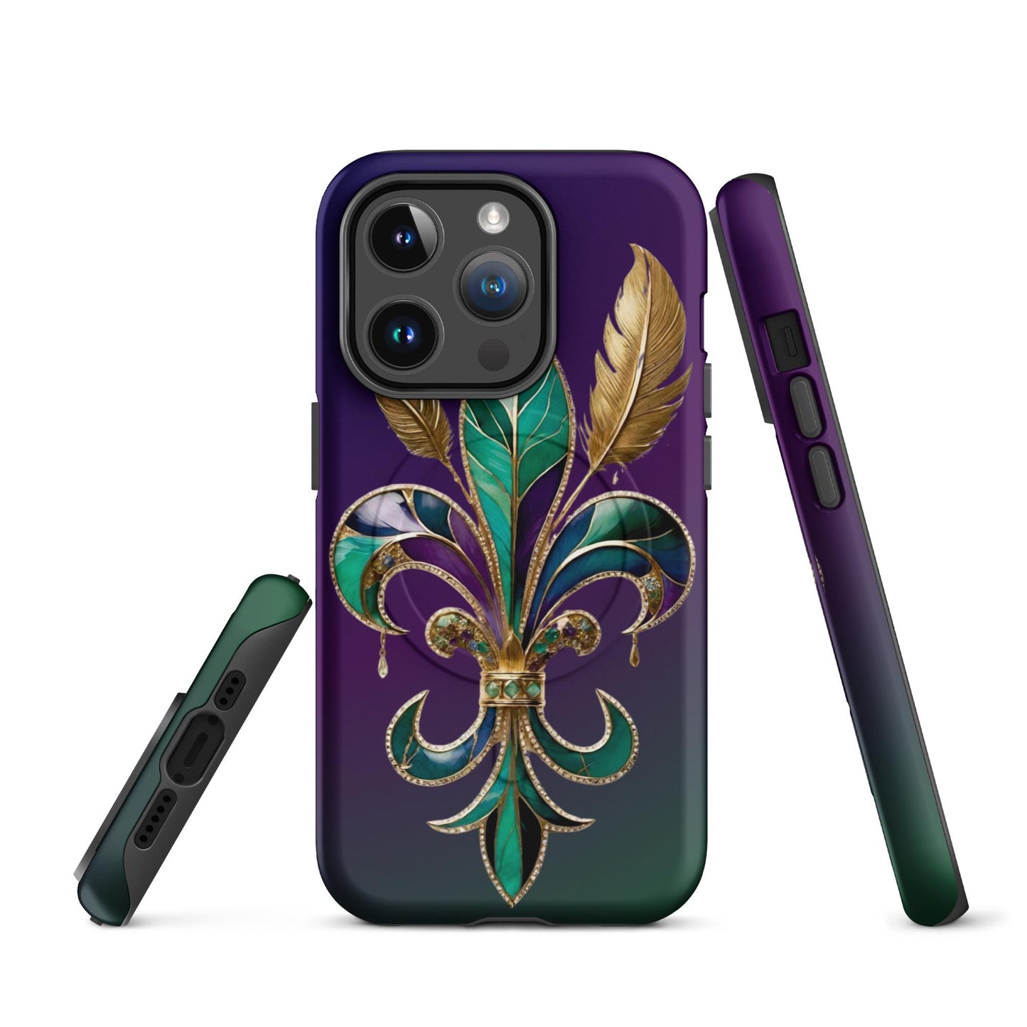 MagSafe® tough case for iPhone®, Mardi Gras cell phone Case, Mardi Gras iphone case, Mardi Gras Magsafe case, Mardi Gras Iphone 16 case,