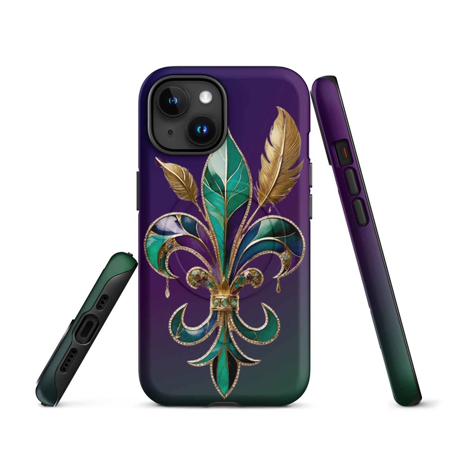 MagSafe® tough case for iPhone®, Mardi Gras cell phone Case, Mardi Gras iphone case, Mardi Gras Magsafe case, Mardi Gras Iphone 16 case,