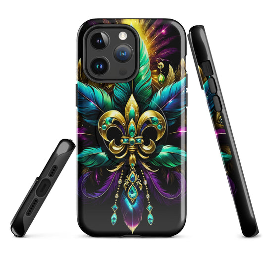 MagSafe® tough case for iPhone®, Mardi Gras cell phone Case, Mardi Gras iphone case, Mardi Gras Magsafe case, Mardi Gras Iphone 16 case,