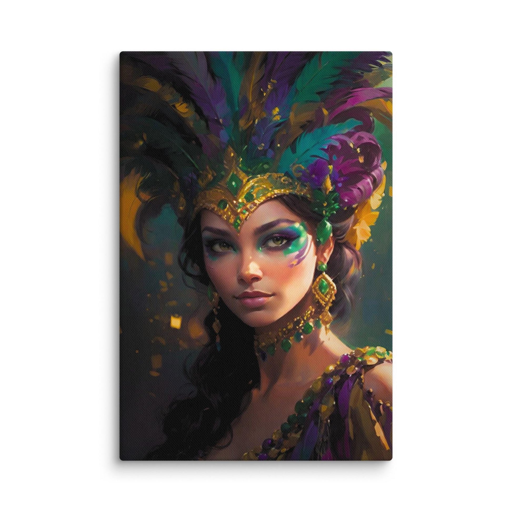 Mardi Gras Canvas, Mardi Gras picture, Mardi Gras image, Mardi Gras art. Mardi Gras Painting, Carnival art, New Orleans Art, Nola
