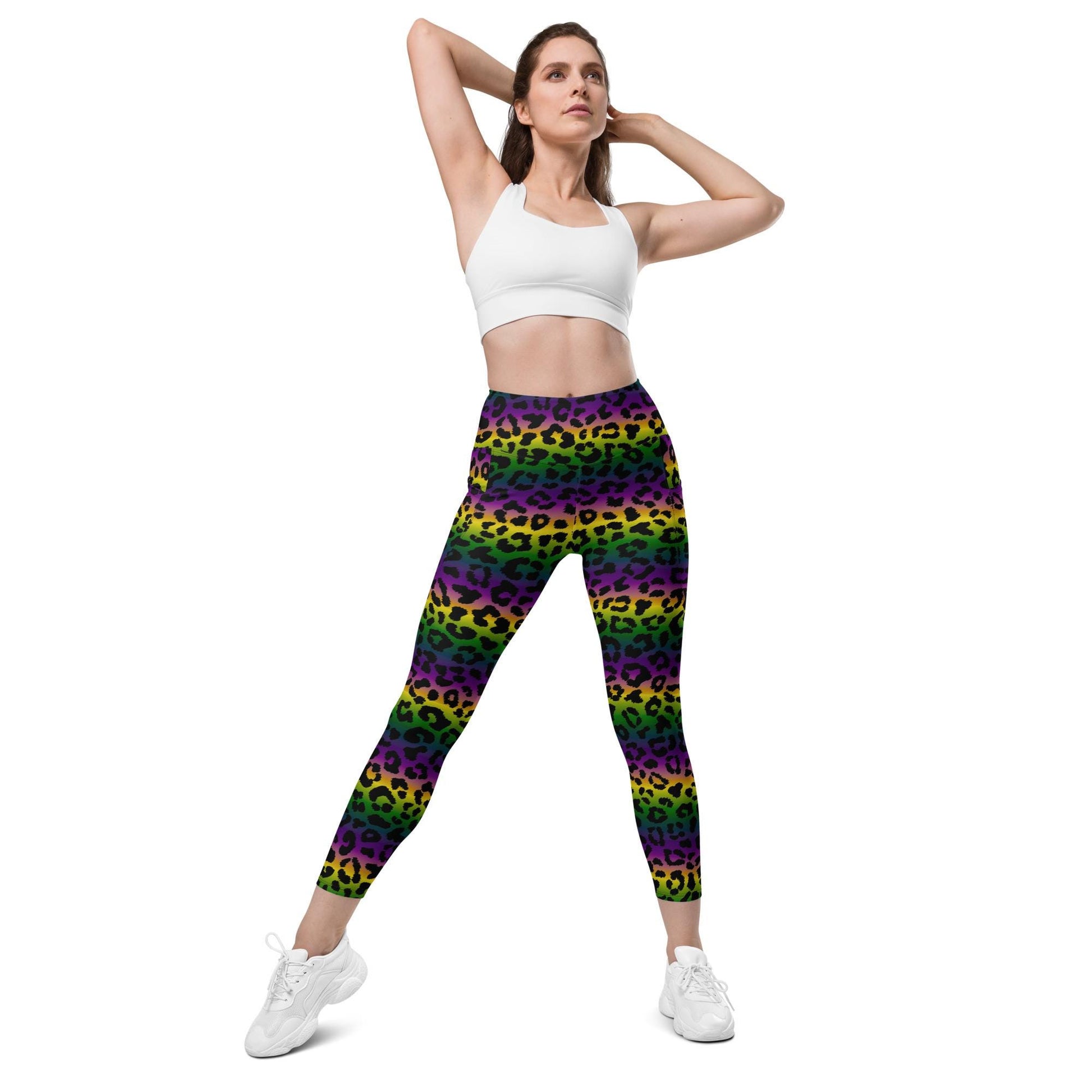 Mardi Gras leggings with pockets, Mardi Gras leggings, New Orleans leggings, Nola legging, Mardi gras, Mardi Gras, Carnival , Mardi