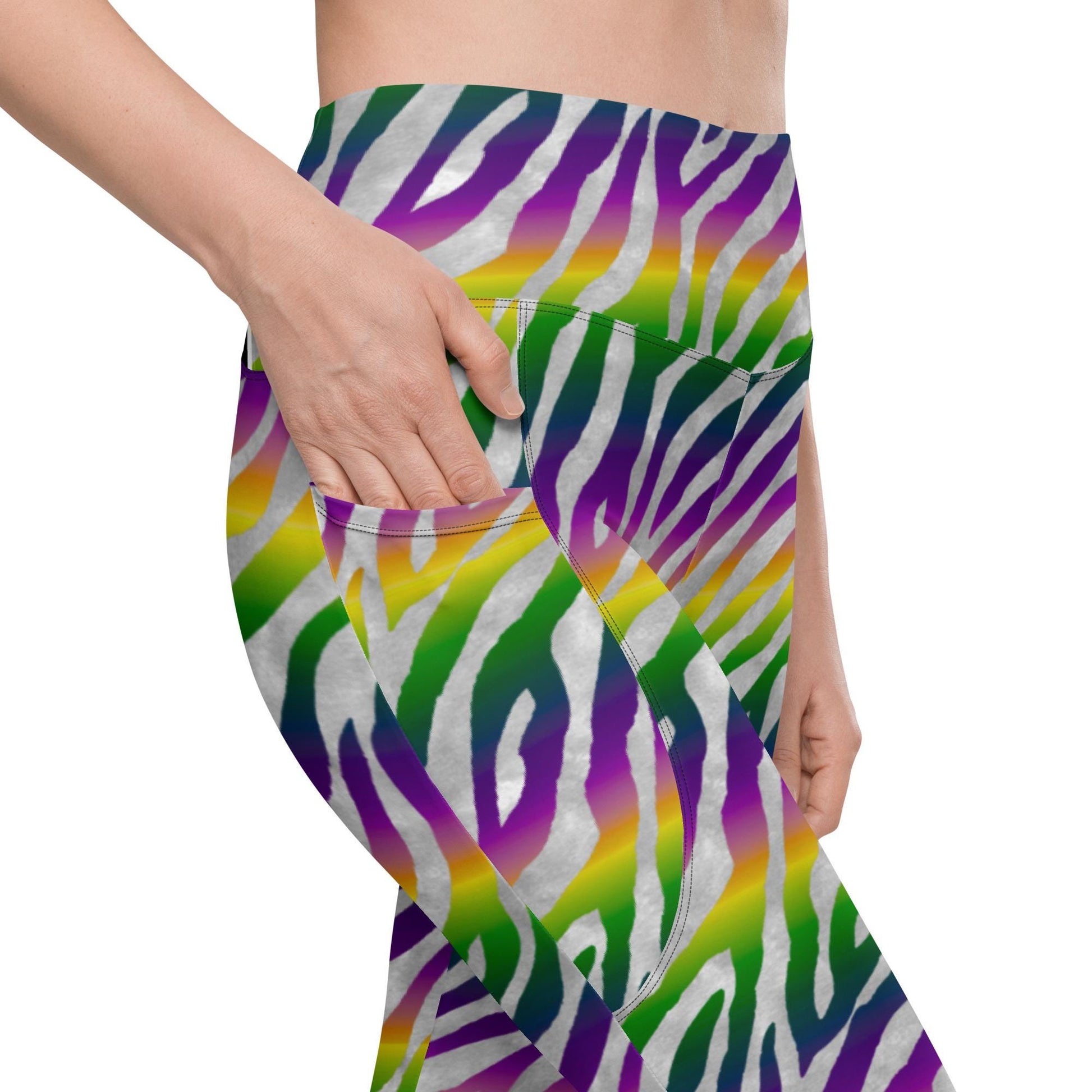 Mardi Gras leggings with pockets, Mardi Gras leggings, New Orleans leggings, Nola legging, Mardi gras, Mardi Gras, Carnival , Mardi