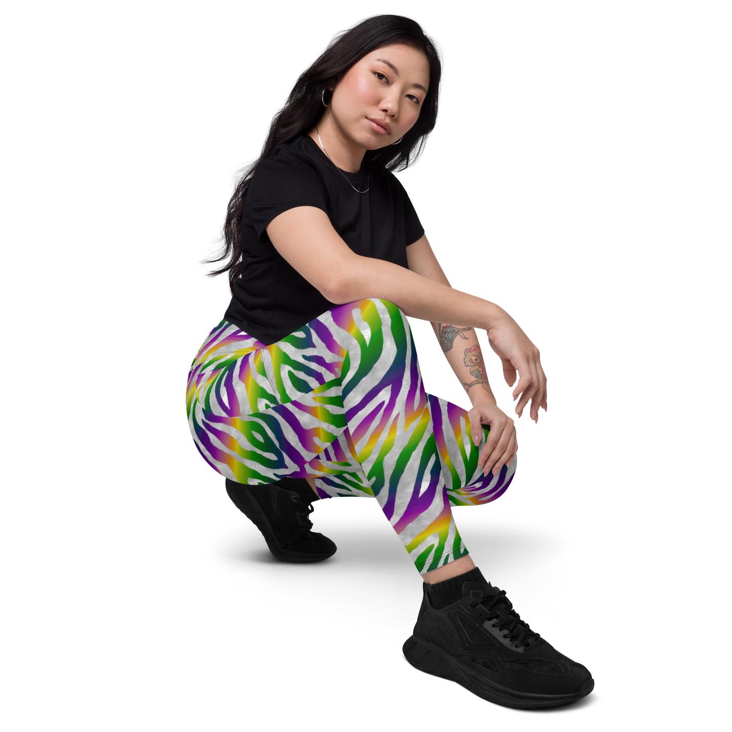 Mardi Gras leggings with pockets, Mardi Gras leggings, New Orleans leggings, Nola legging, Mardi gras, Mardi Gras, Carnival , Mardi