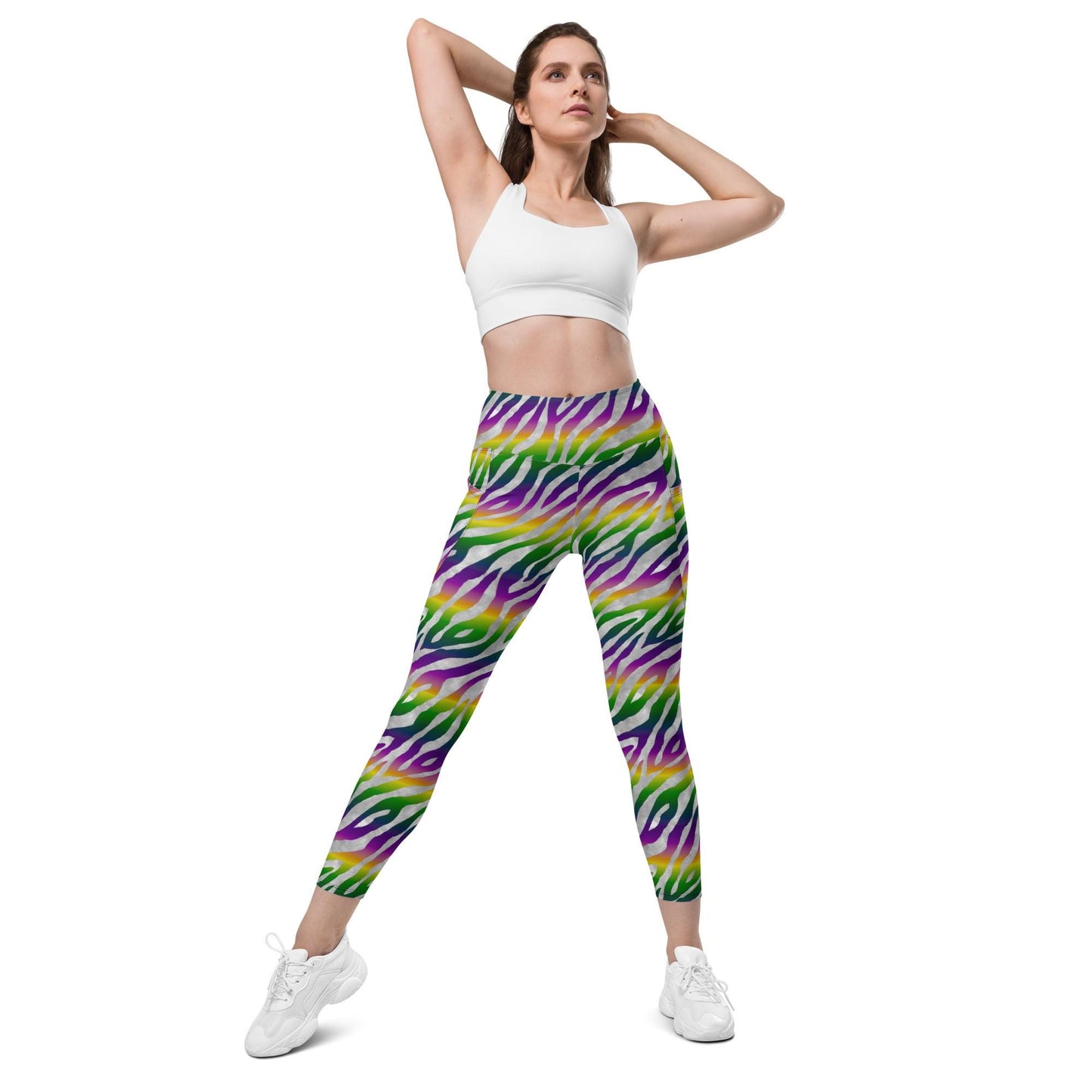 Mardi Gras leggings with pockets, Mardi Gras leggings, New Orleans leggings, Nola legging, Mardi gras, Mardi Gras, Carnival , Mardi
