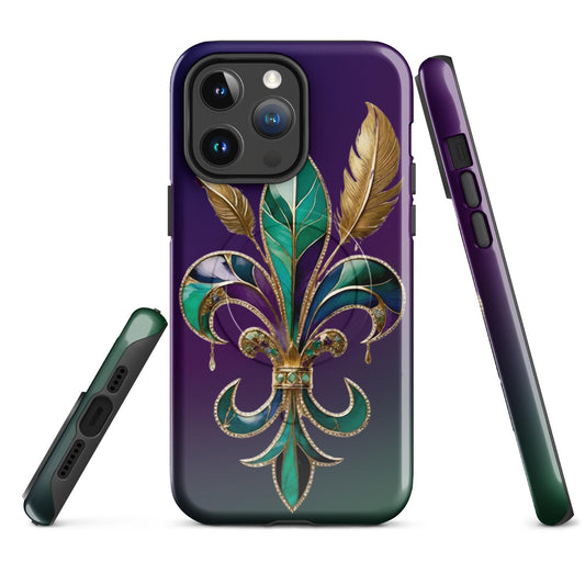 MagSafe® tough case for iPhone®, Mardi Gras cell phone Case, Mardi Gras iphone case, Mardi Gras Magsafe case, Mardi Gras Iphone 16 case,