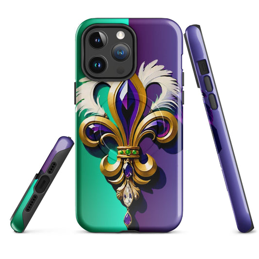 MagSafe® tough case for iPhone®, Mardi Gras cell phone Case, Mardi Gras iphone case, Mardi Gras Magsafe case, Mardi Gras Iphone 16 case,