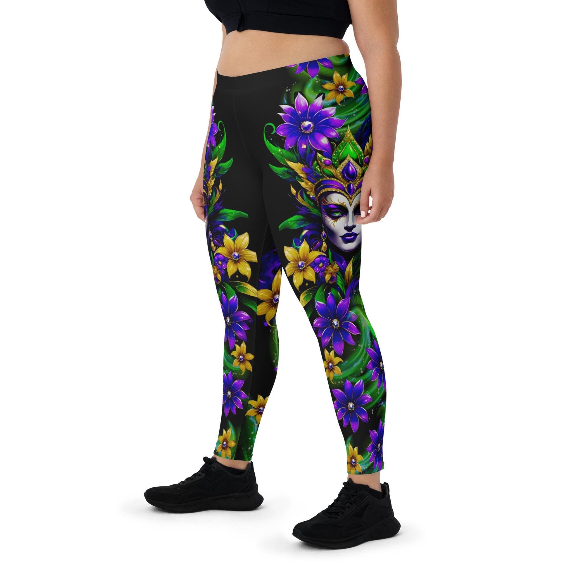 Mardi Gras Leggings, Mardi Gras, Mardi gras outfit, cool leggings, New Orleans leggings, carnival leggings,  Mardi Gras 2025, unique