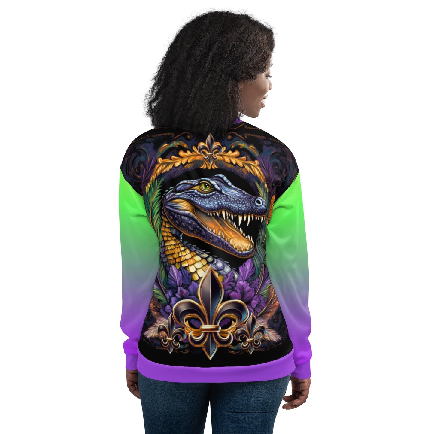 Mardi Gras Jacket, Unisex Bomber Jacket, Mardi Gras Clothes, Mardi Gras Shirt, Mardi Gras, Mardi Gras Throws, Louisiana Shirt, New Orleans