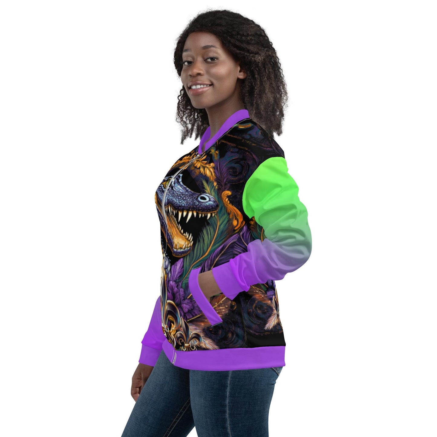 Mardi Gras Jacket, Unisex Bomber Jacket, Mardi Gras Clothes, Mardi Gras Shirt, Mardi Gras, Mardi Gras Throws, Louisiana Shirt, New Orleans