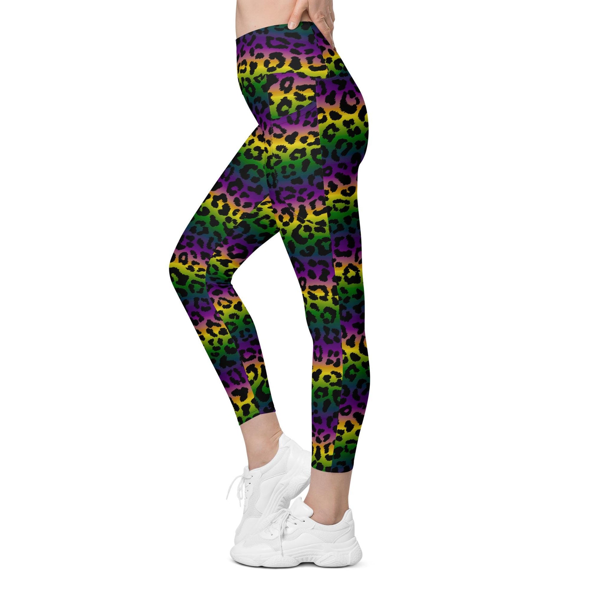 Mardi Gras leggings with pockets, Mardi Gras leggings, New Orleans leggings, Nola legging, Mardi gras, Mardi Gras, Carnival , Mardi