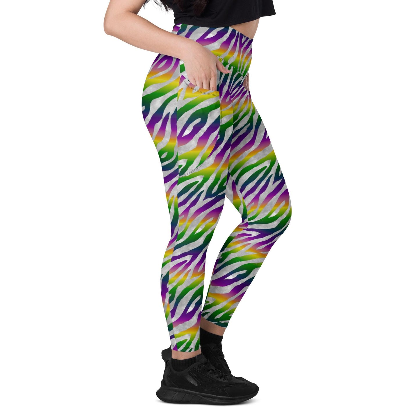 Mardi Gras leggings with pockets, Mardi Gras leggings, New Orleans leggings, Nola legging, Mardi gras, Mardi Gras, Carnival , Mardi
