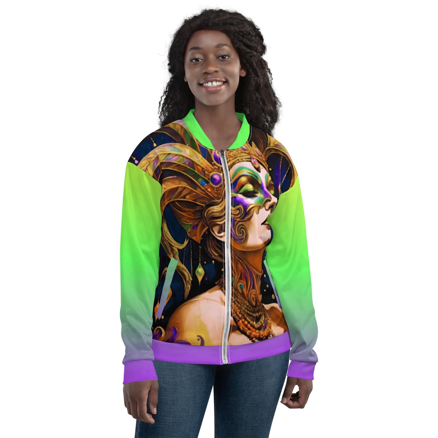 Mardi Gras Jacket, Unisex Bomber Jacket, Mardi Gras Clothes, Mardi Gras Shirt, Mardi Gras, Mardi Gras Throws, Louisiana Shirt, New Orleans