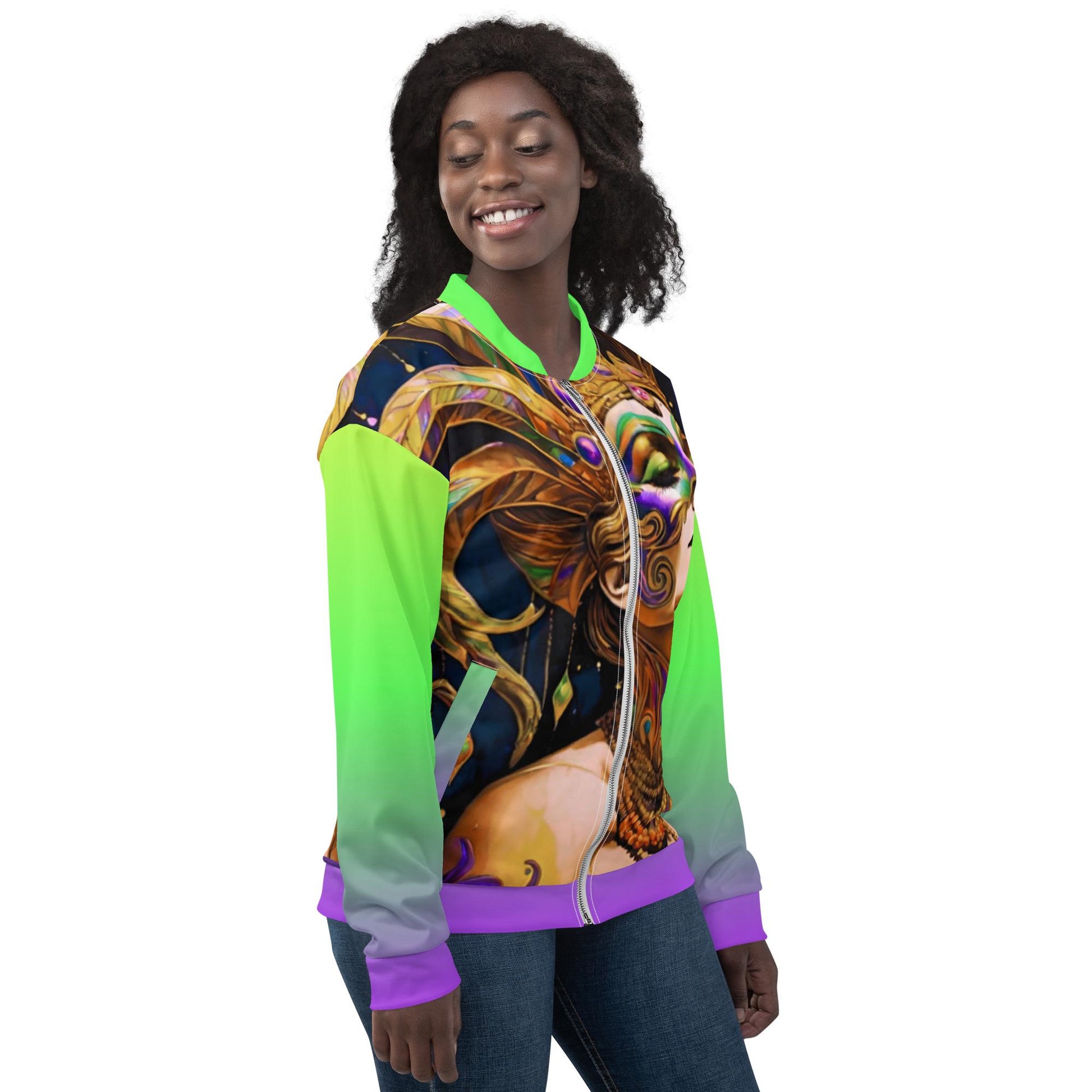 Mardi Gras Jacket, Unisex Bomber Jacket, Mardi Gras Clothes, Mardi Gras Shirt, Mardi Gras, Mardi Gras Throws, Louisiana Shirt, New Orleans