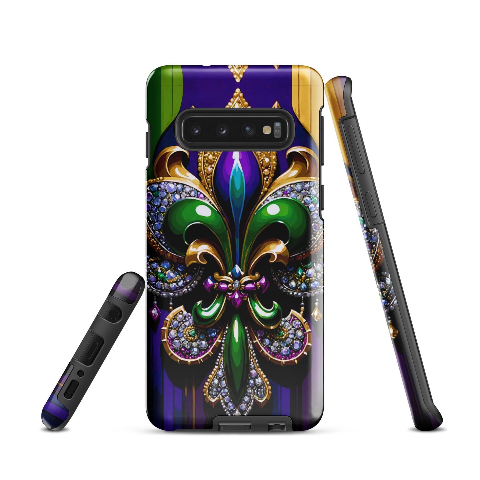 fleur de lis Mardi Gras phone Case, Tough case for Samsung®, Mardi Gras phone case, Android phone case New Orleans