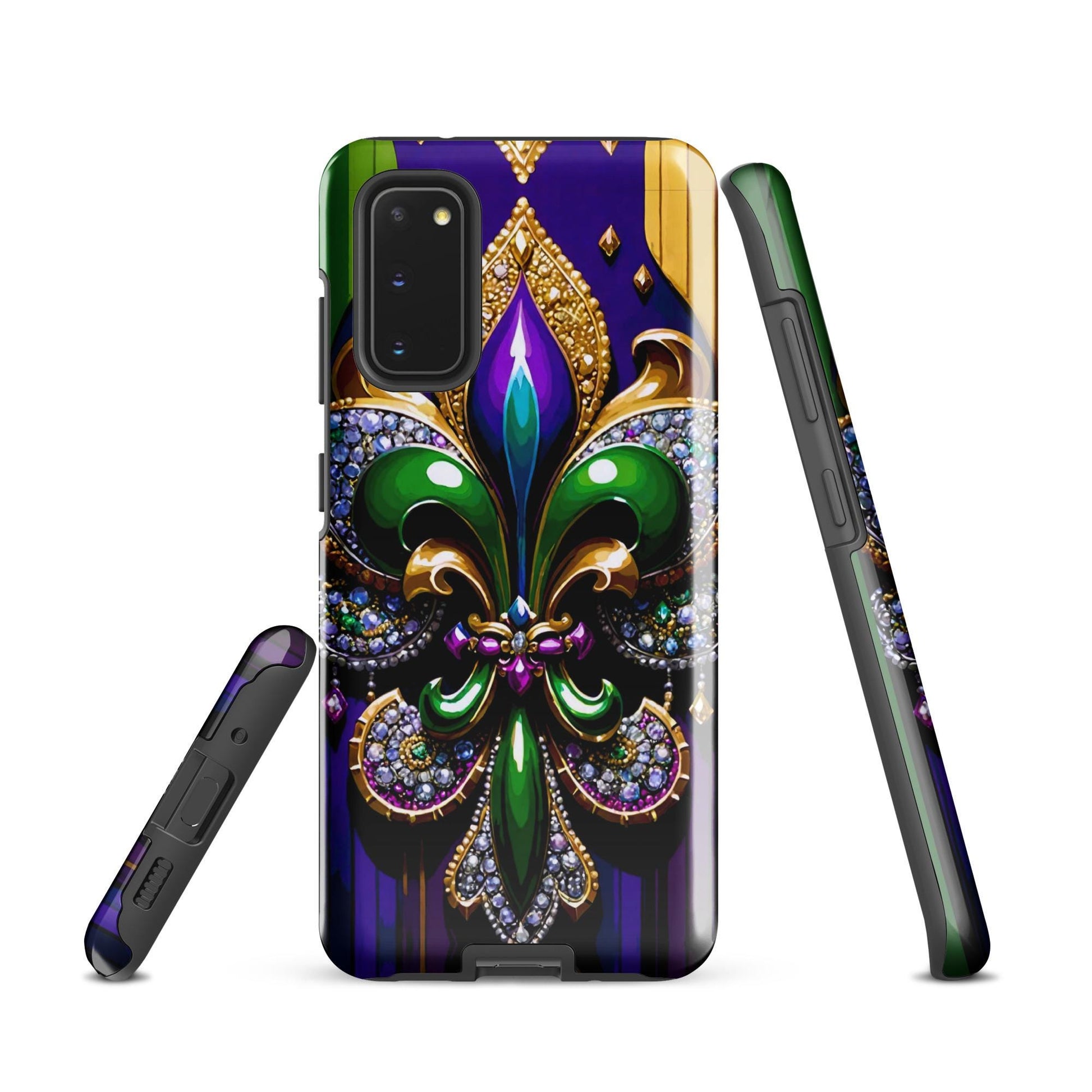 fleur de lis Mardi Gras phone Case, Tough case for Samsung®, Mardi Gras phone case, Android phone case New Orleans