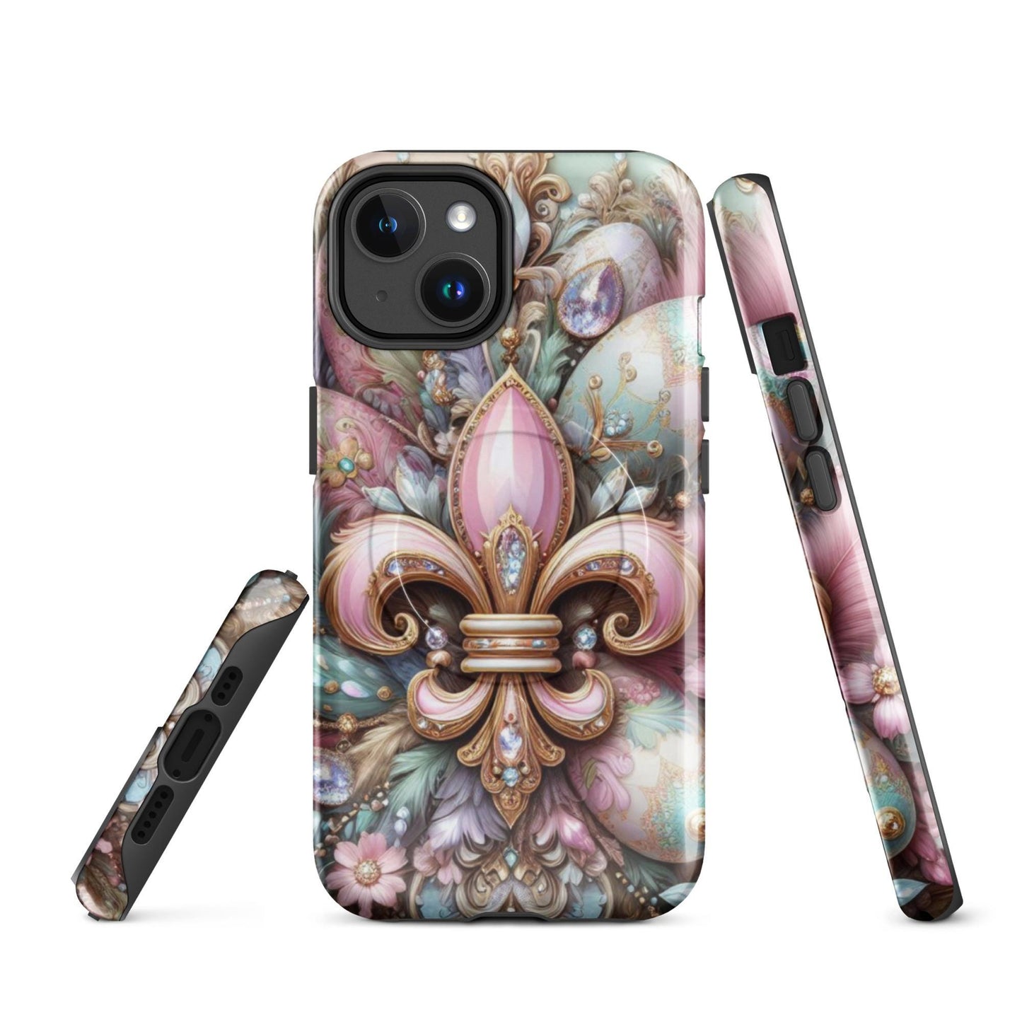 NEW! Easter Theme Fleur de lis Iphone Case, MagSafe® tough case for iPhone®, Easter Iphone case. anutcase , New Orleans phone Case, Samsung