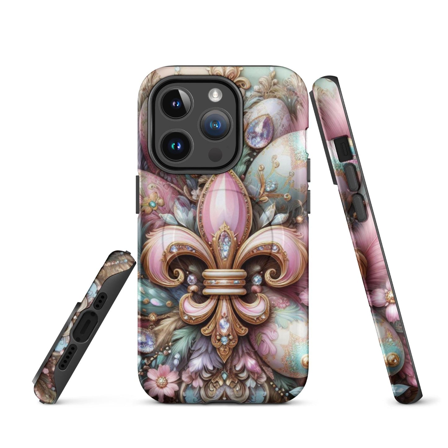 NEW! Easter Theme Fleur de lis Iphone Case, MagSafe® tough case for iPhone®, Easter Iphone case. anutcase , New Orleans phone Case, Samsung