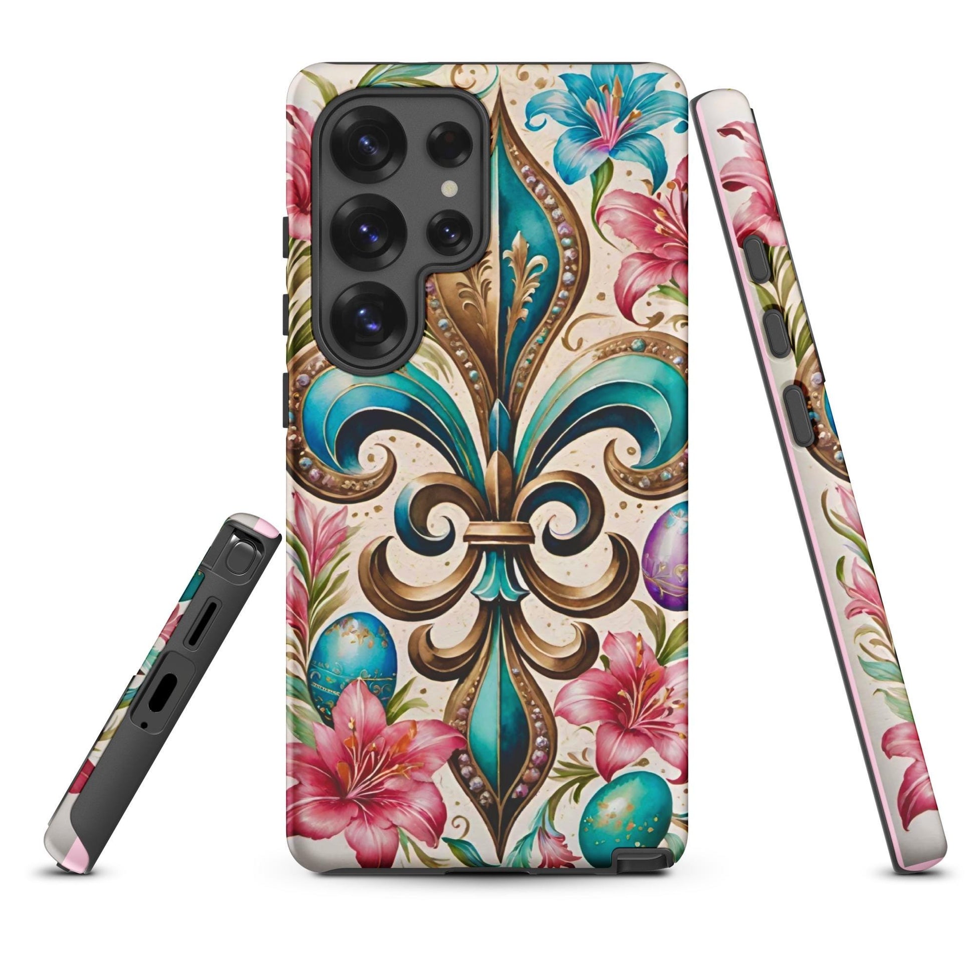 New Orleans Mardi Gras Easter Samsung Android phone case, Easter phone Gators & Grits Louisiana Gifts and Art New Orleans Mardi Gras Easter Samsung Android phone case, Easter phone Gators & Grits Louisiana Gifts and Art