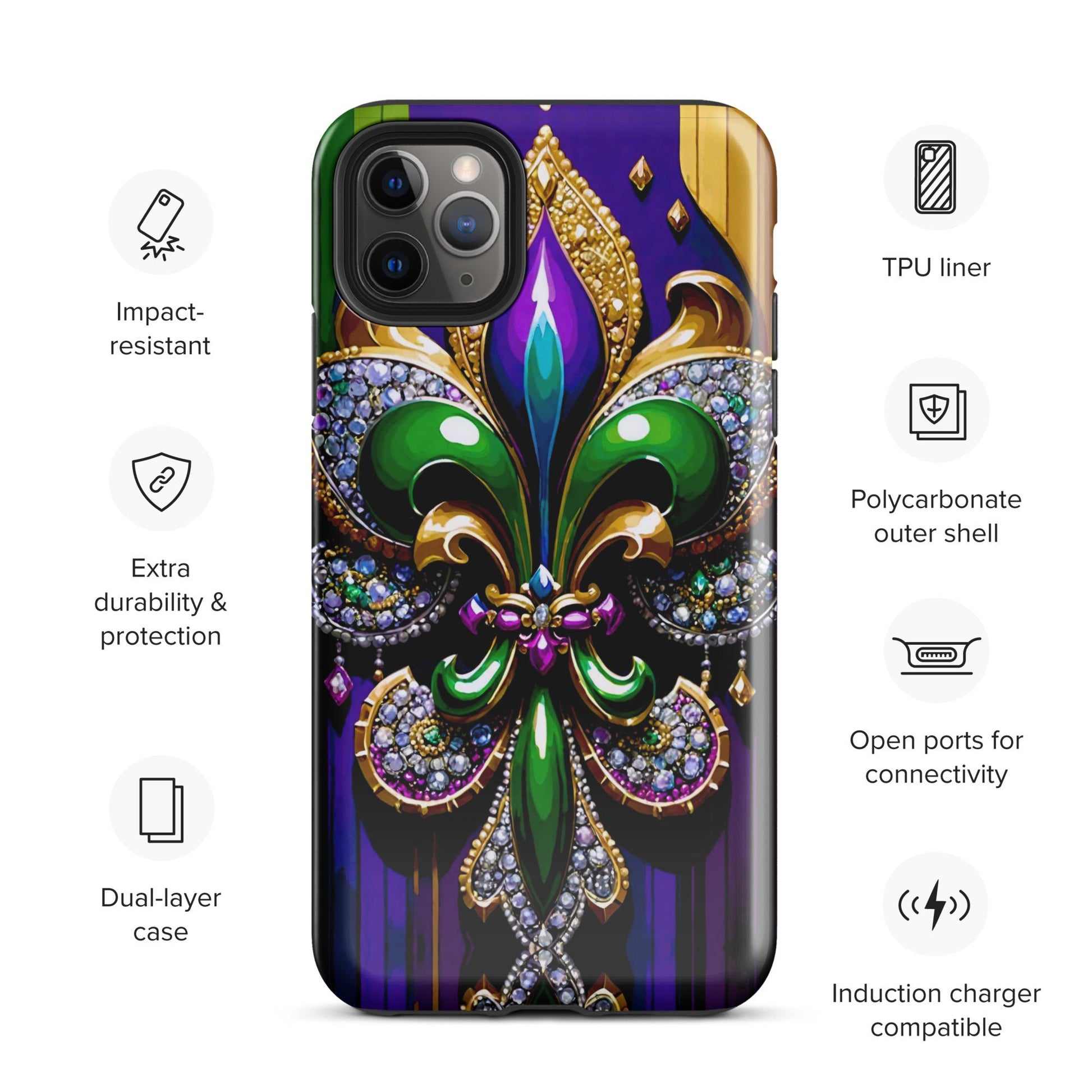 New Orleans Mardi Gras phone case for Easter, Easter phone case for iphone, anutcase, Easter Iphone case, nola phone,Tough case for Samsung®