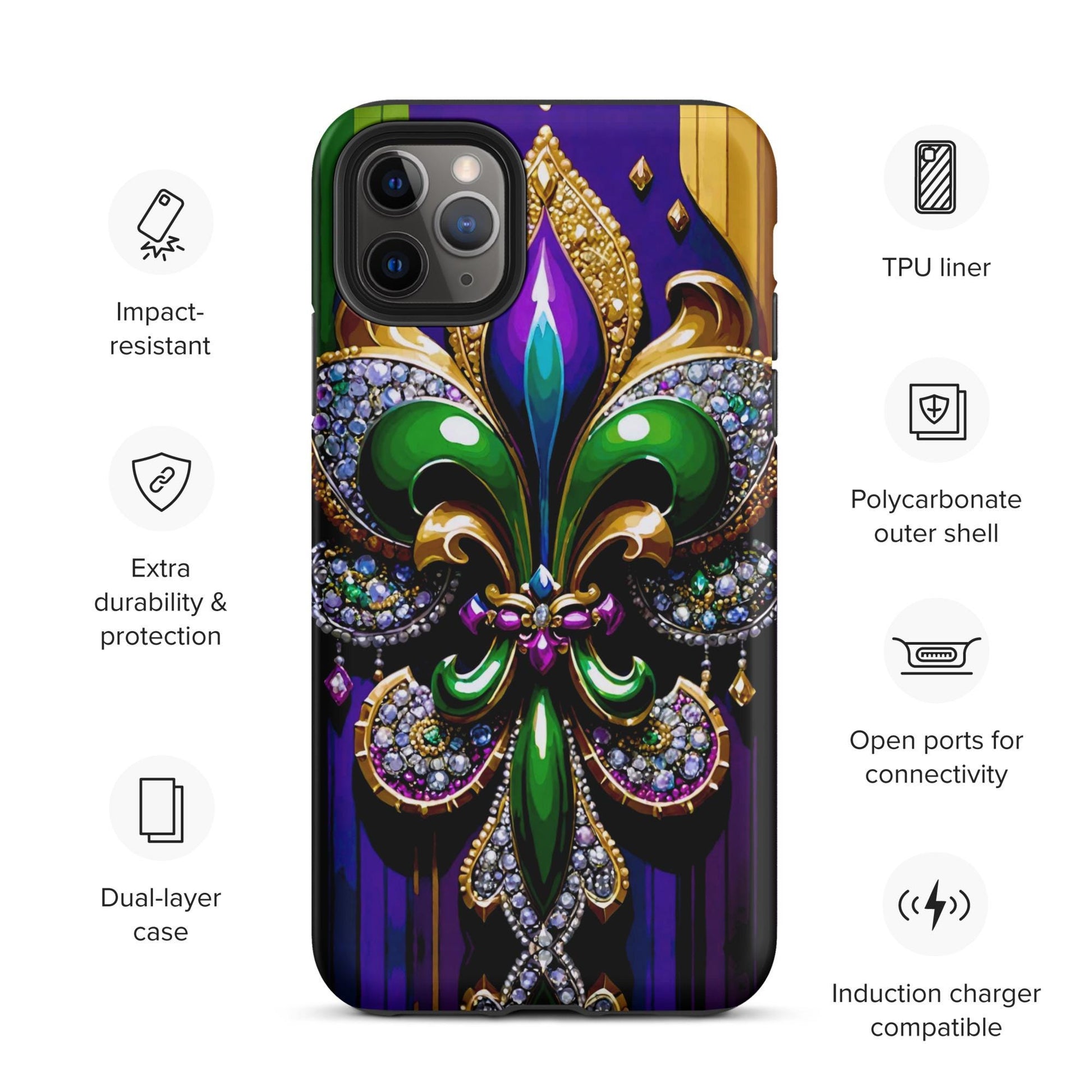 New Orleans Mardi Gras phone case for Easter, Easter phone case for iphone, anutcase, Easter Iphone case, nola phone,Tough case for Samsung®