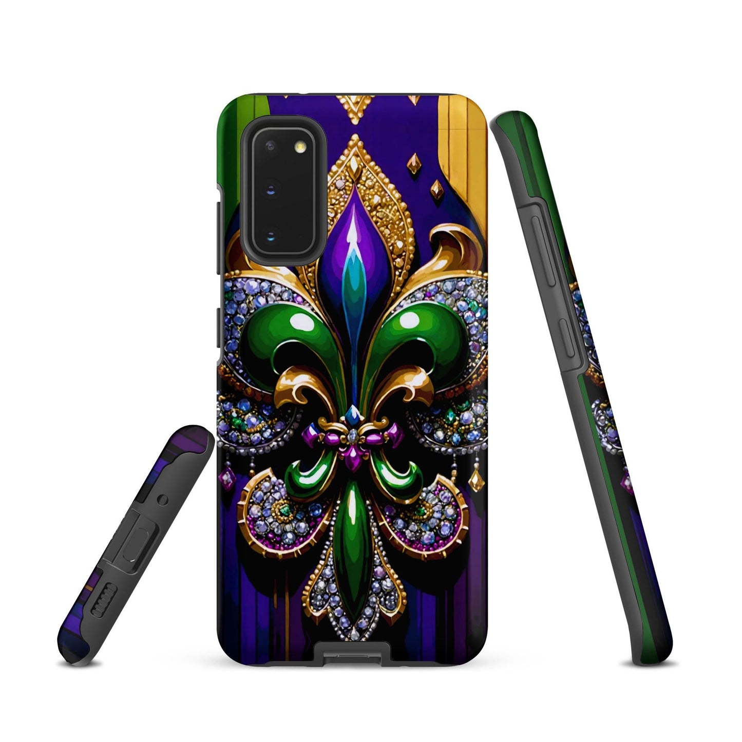 fleur de lis Mardi Gras phone Case, Tough case for Samsung®, Mardi Gras phone case, Android phone case New Orleans