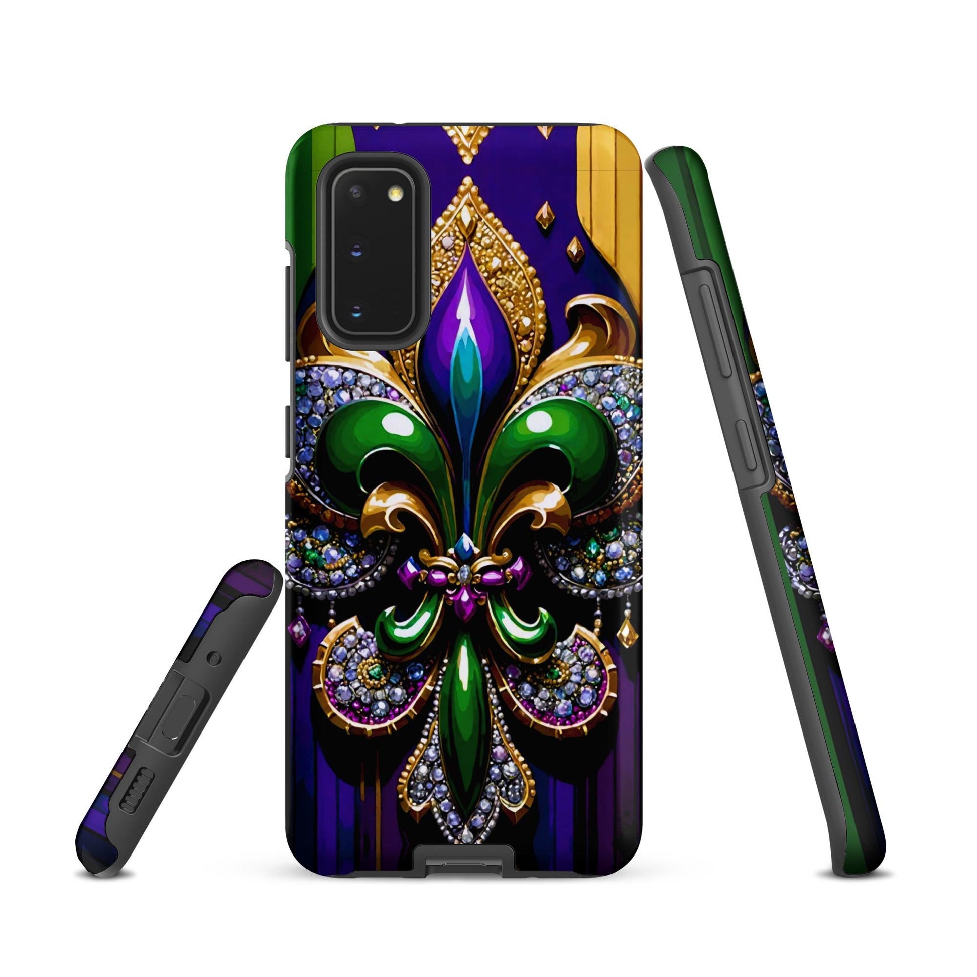 fleur de lis Mardi Gras phone Case, Tough case for Samsung®, Mardi Gras phone case, Android phone case New Orleans