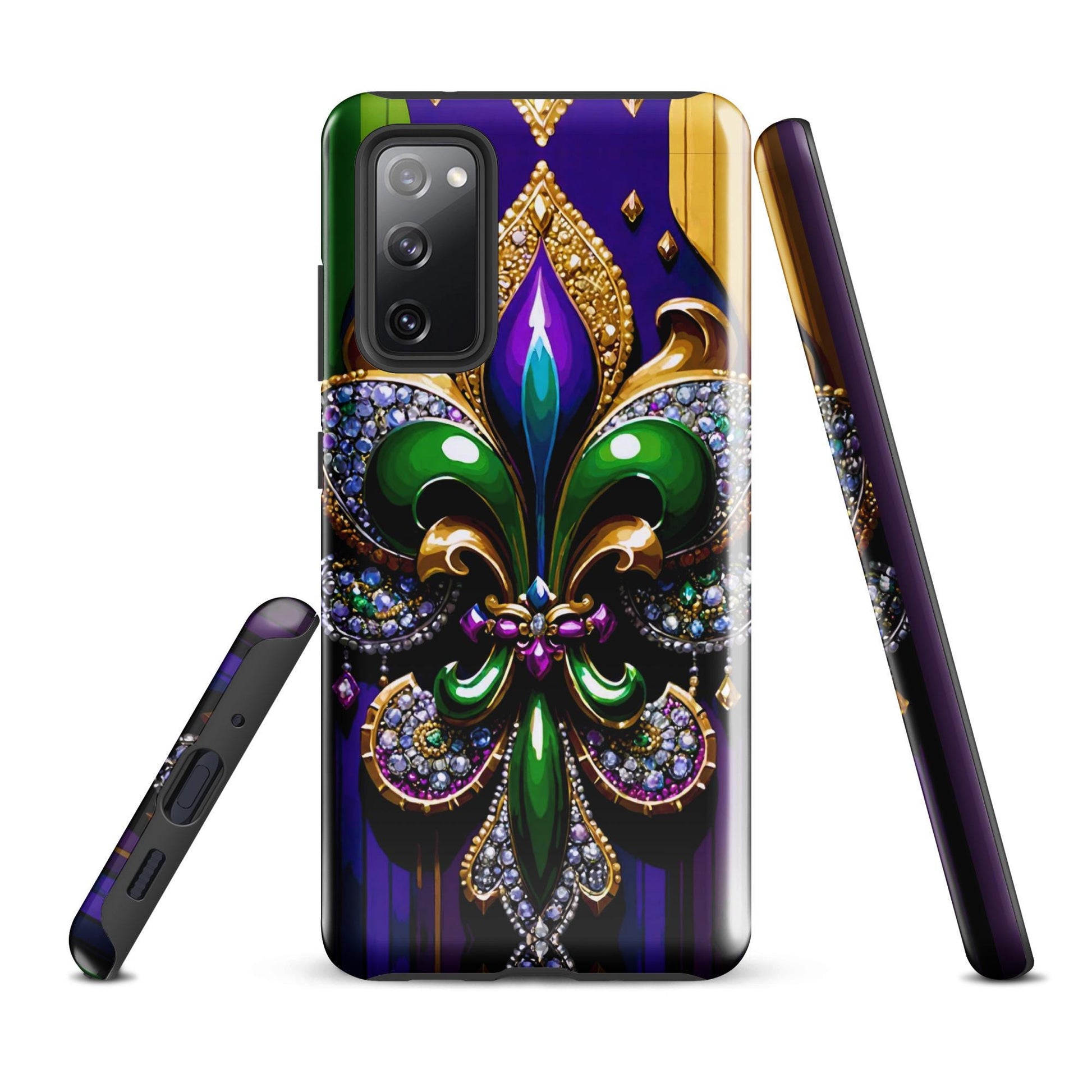 fleur de lis Mardi Gras phone Case, Tough case for Samsung®, Mardi Gras phone case, Android phone case New Orleans