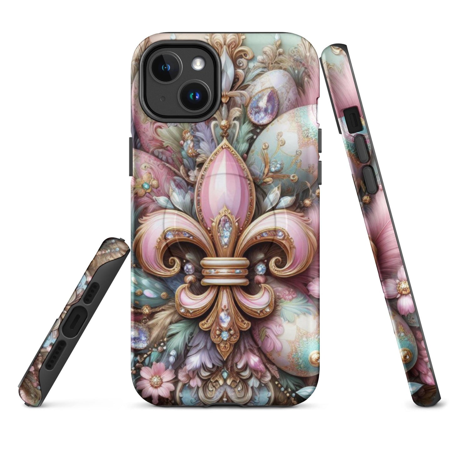 NEW! Easter Theme Fleur de lis Iphone Case, MagSafe® tough case for iPhone®, Easter Iphone case. anutcase , New Orleans phone Case, Samsung