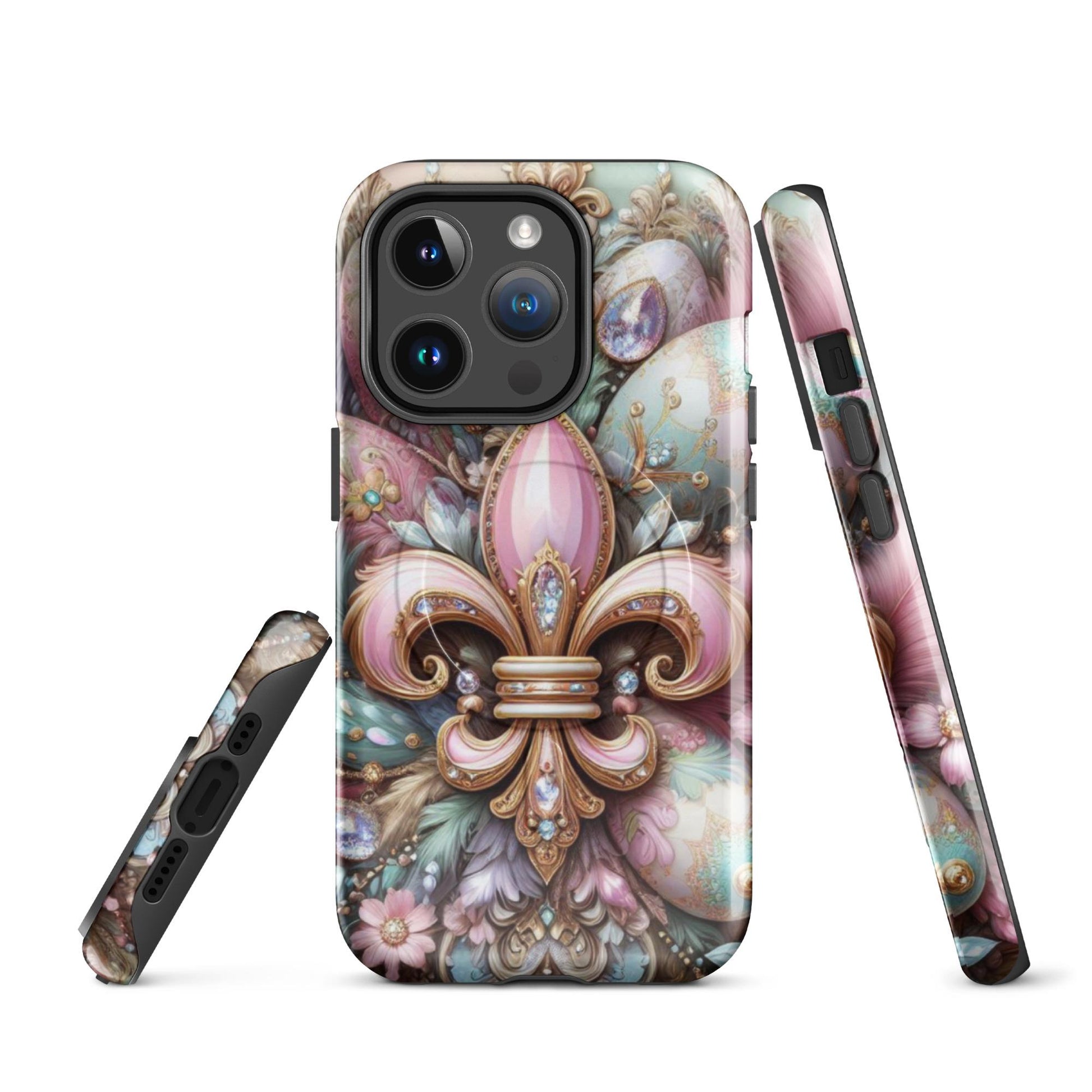 NEW! Easter Theme Fleur de lis Iphone Case, MagSafe® tough case for iPhone®, Easter Iphone case. anutcase , New Orleans phone Case, Samsung