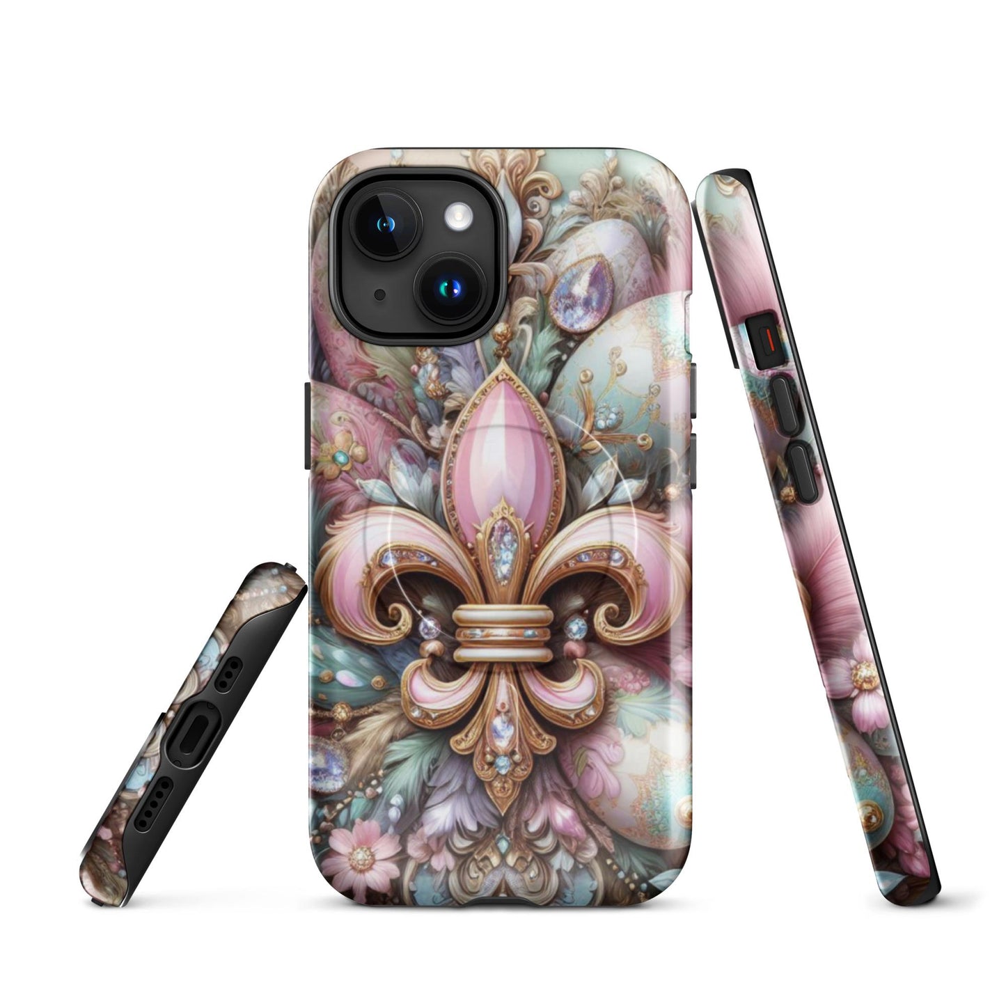 NEW! Easter Theme Fleur de lis Iphone Case, MagSafe® tough case for iPhone®, Easter Iphone case. anutcase , New Orleans phone Case, Samsung