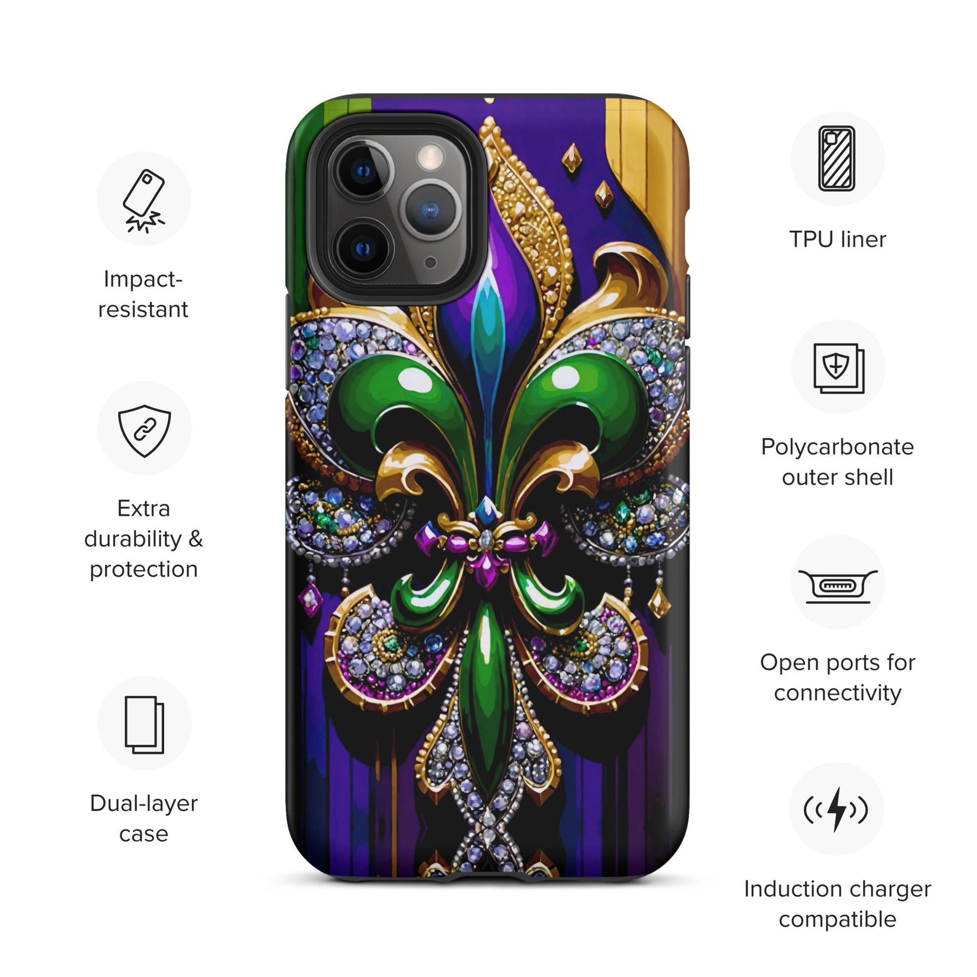New Orleans Mardi Gras phone case for Easter, Easter phone case for iphone, anutcase, Easter Iphone case, nola phone,Tough case for Samsung®