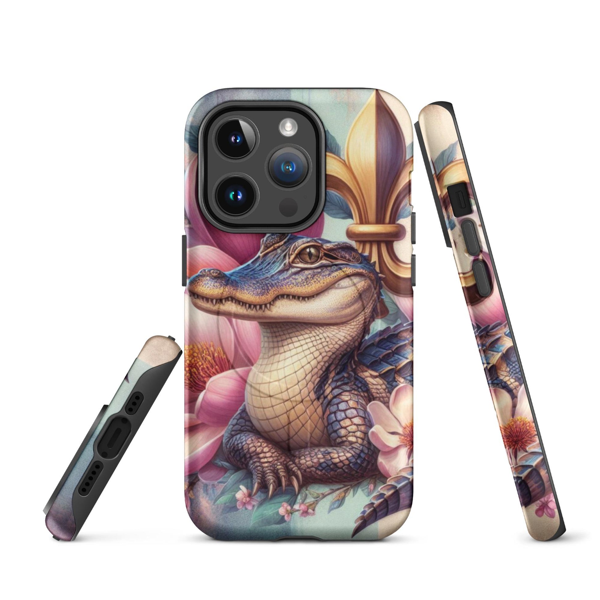 Alligator phone Case, Louisiana Phone Cover, New Orleans iphone 16, anutcase, Nola, iphone 15, MagSafe® tough case for iPhone®