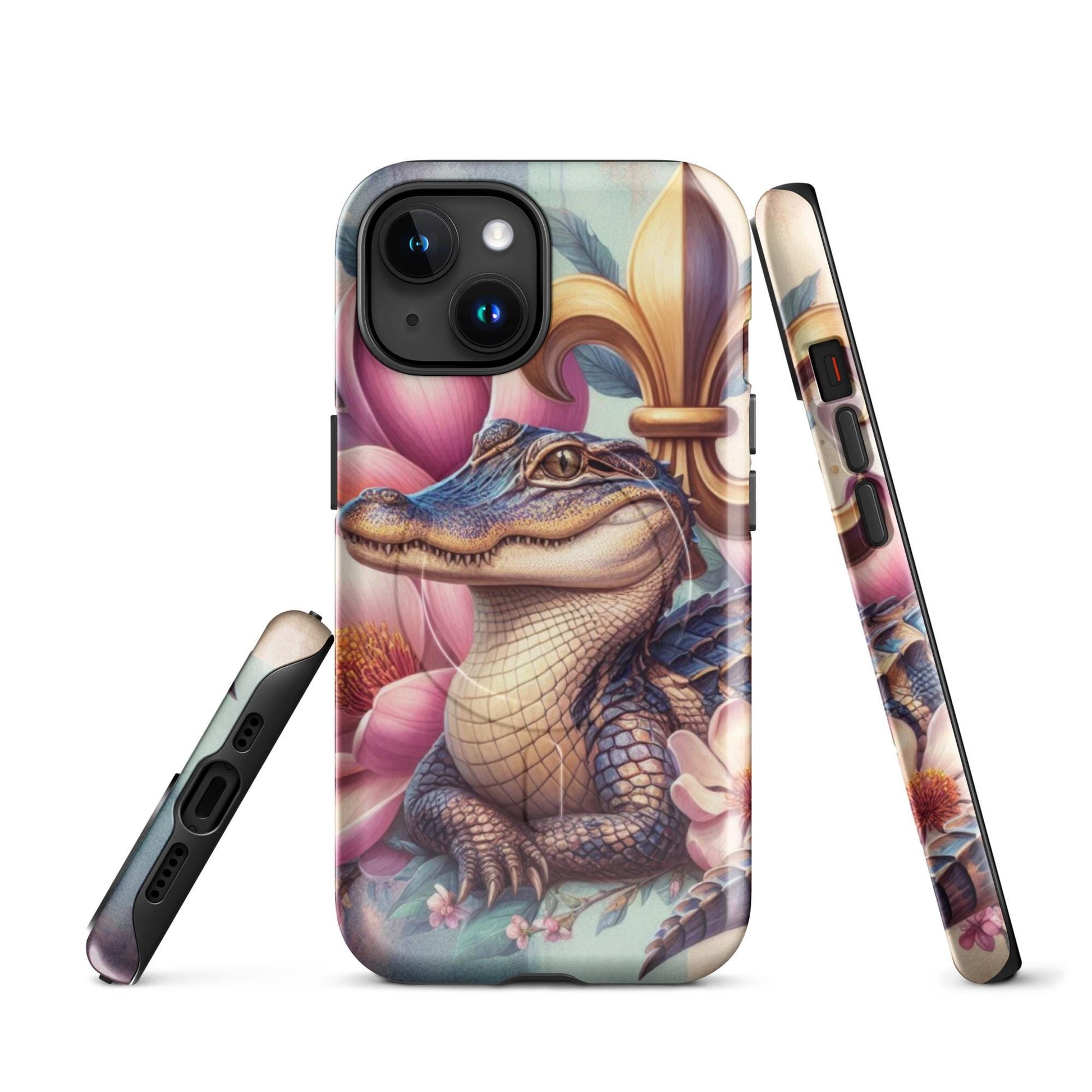 Alligator phone Case, Louisiana Phone Cover, New Orleans iphone 16, anutcase, Nola, iphone 15, MagSafe® tough case for iPhone®