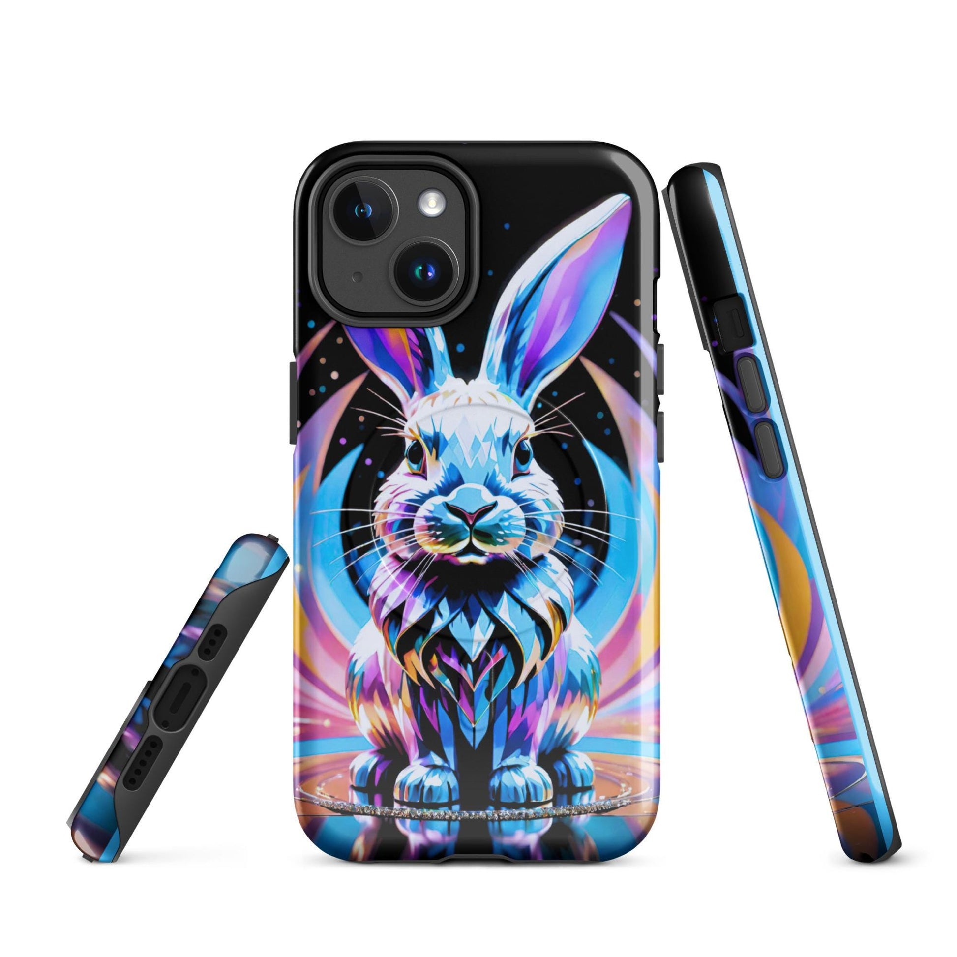 Easter phone case, Iphone 16 Easter, Iphone 15 case, bunny phone case, Happy Easter phone, anutcase, , MagSafe® tough case for iPhone®