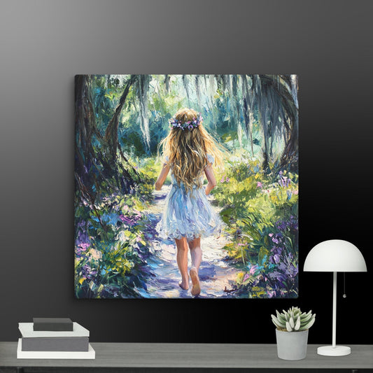 Little Girl Painting print on Canvas, Louisiana artwork, Louisiana Painting, anutcase, Paintings Nola, Beautiful Painting, Oil Painting